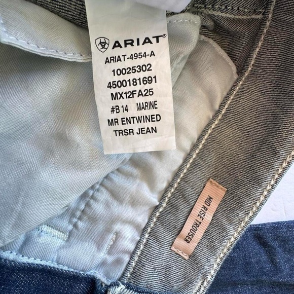 Ariat Real Denim Mid Rise Boot Cut Jeans Blue Denim 32 S New with Tag - Picture 7 of 7